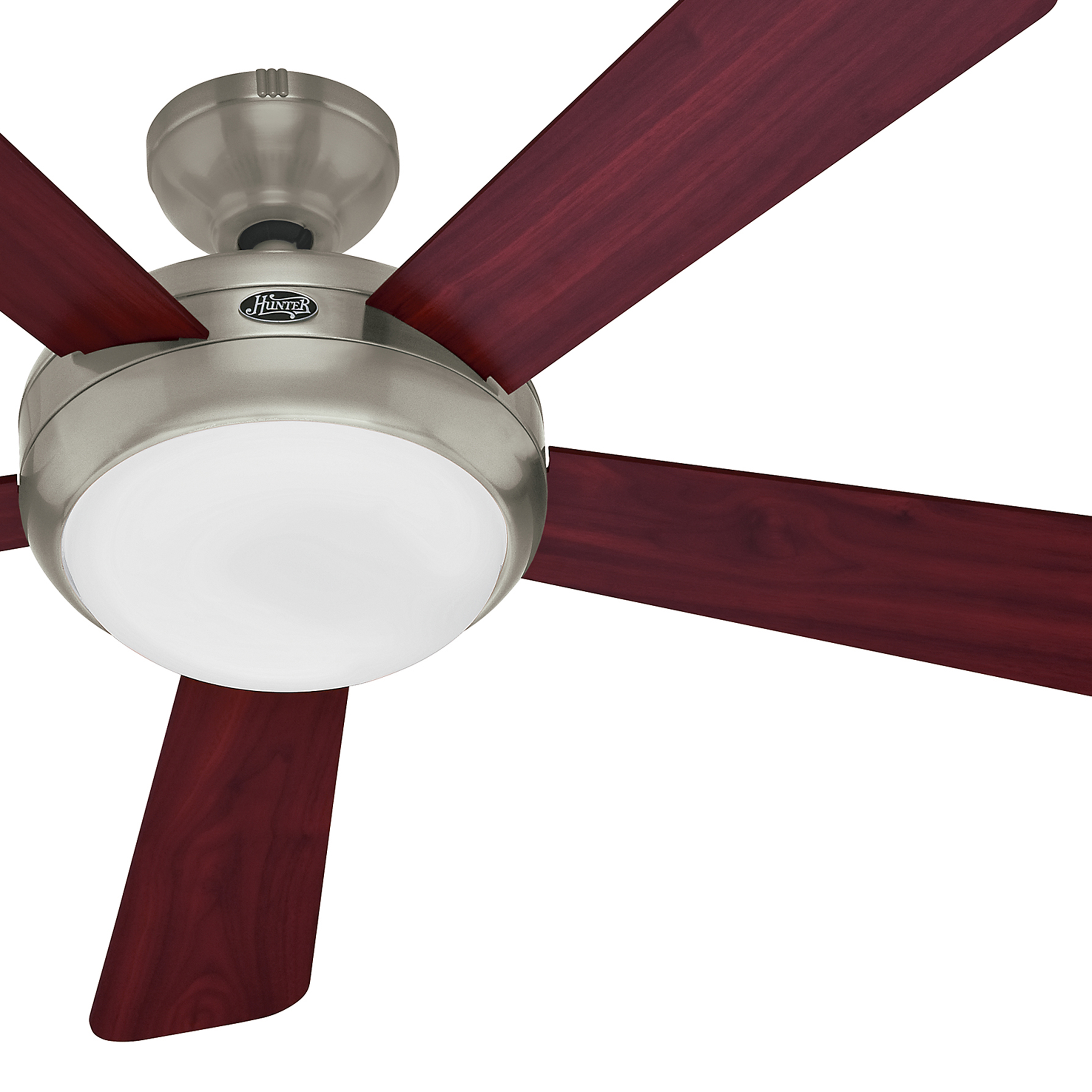 Hunter 25124 Palermo 52" Energy Star Rated Brushed Nickel Ceiling Fan ...